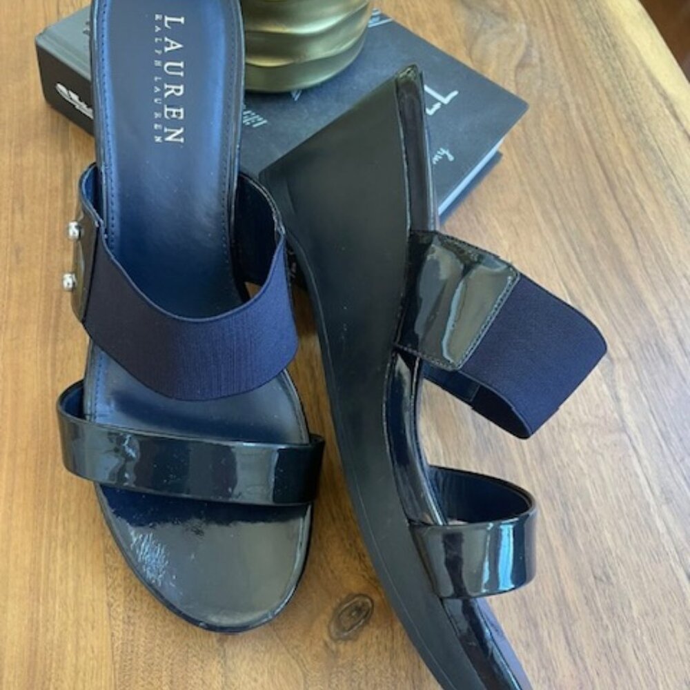 Ralph Lauren Rihanna Platform Wedge Size 10